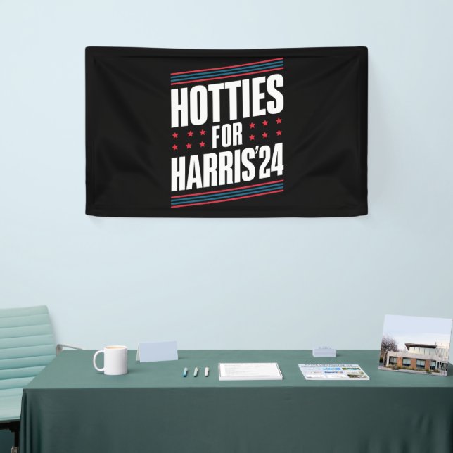 Banderoles Les canons pour Kamala Harris 2024 (Salon professionnel)