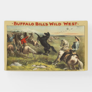 Banderoles Les Chevaux de l'Ouest sauvage de Buffalo Bill