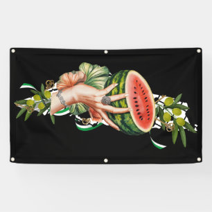 Banderoles Les éléments palestiniens traditionnels en palesti