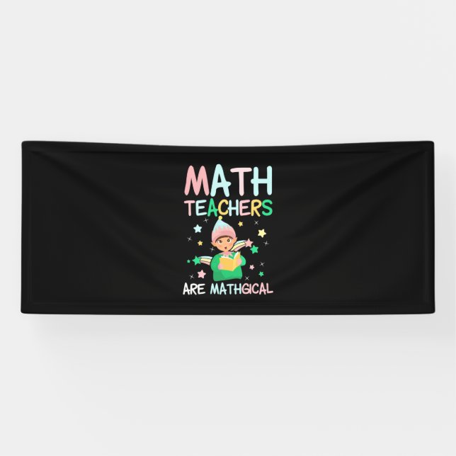 Banderoles Les Enseignants En Mathématiques Sont Mathiques (Horizontal)
