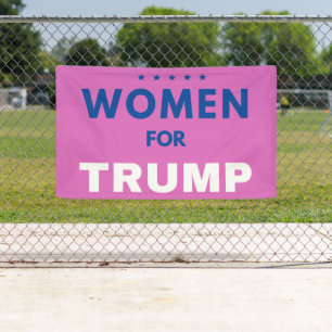Banderoles Les Femmes Pour Trump