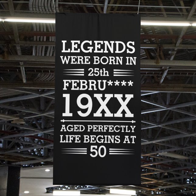 Banderoles Les légendes personnalisées sont nées à la date Mo (Créateur téléchargé)