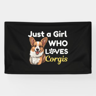 Banderoles Les Loves Corgis de Just a Girl