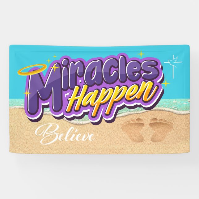 Banderoles Les miracles arrivent (Horizontal)
