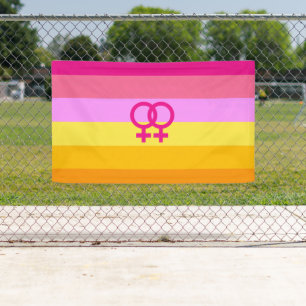 Banderoles Lesbienne Dawn Pride Femmes qui aiment les femmes