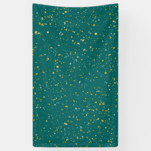 Banderoles L'espace élégant de confettis - vert turquoise e