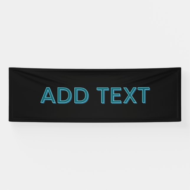 Banderoles Lettres éditées modifiables avec ombre portée (Horizontal)