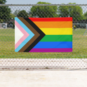 Banderoles LGBTQ+ Indicateur de fierté de progrès