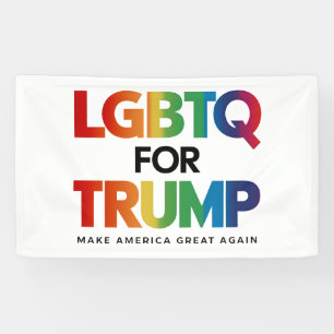 BANDEROLES LGBTQ POUR TRUMP GAY LESBIAN POUR TRUMP 2024