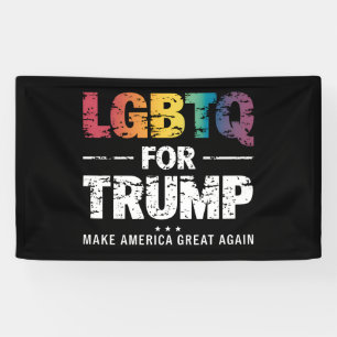 BANDEROLES LGBTQ POUR TRUMP GAY LESBIENNE POUR TRUMP 2024 