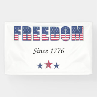 Banderoles Liberté américaine 1776