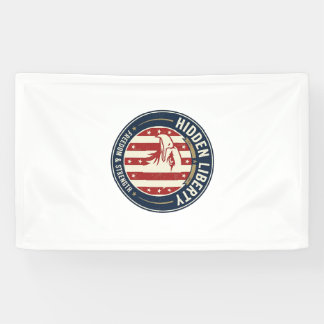 Banderoles Liberté Cachée Patriotique Illusion Optique Patrio