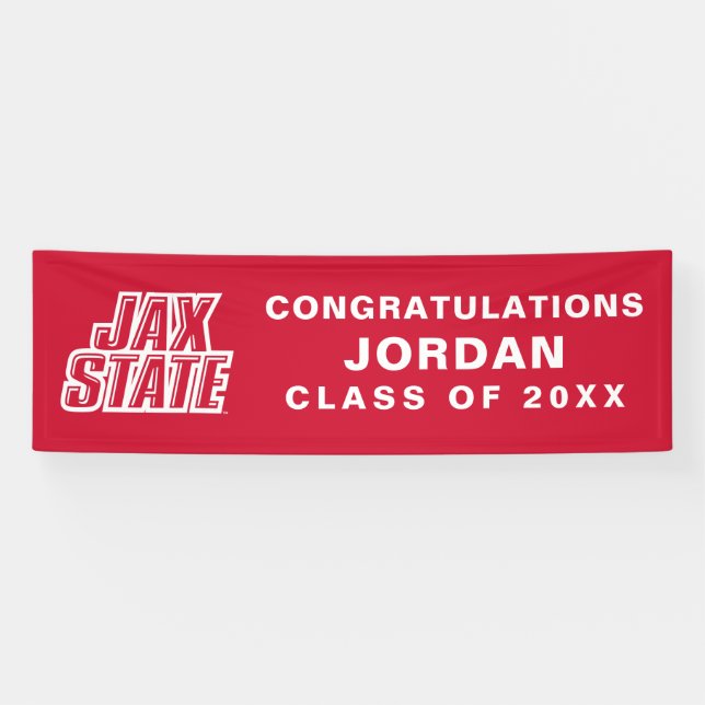 Banderoles Licence de l'Université d'État de Jacksonville (Horizontal)