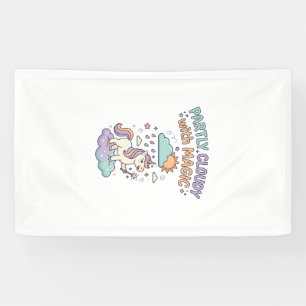Banderoles Licorne en partie nuageux avec un T-shirt tendance