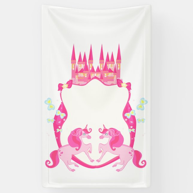 Banderoles licorne mignonne (Vertical)
