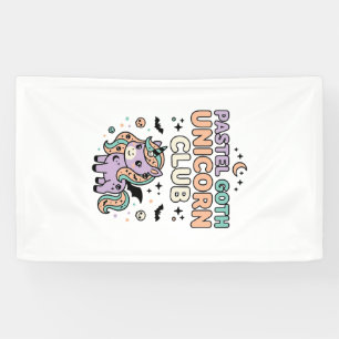 Banderoles Licorne Pastel Goth Licorne Club Graphique Tendanc