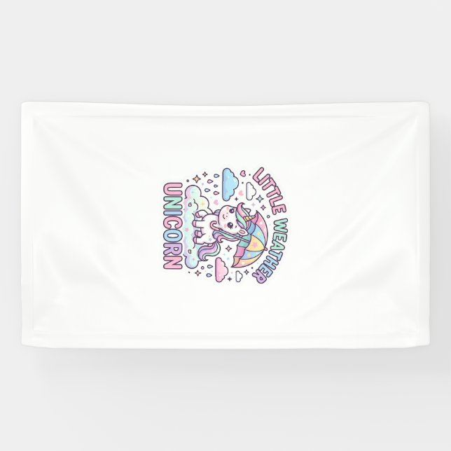 Banderoles Licorne Petit Temps Licorne Conception Graphique W (Horizontal)