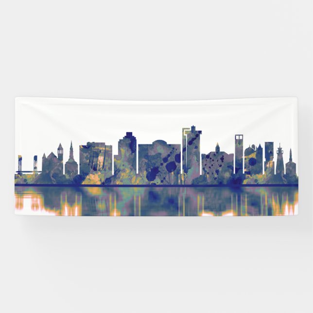 Banderoles Ligne Skyline Bridgeport (Horizontal)