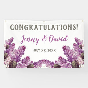 Banderoles Lilac Spring Garden Mariage suspendu