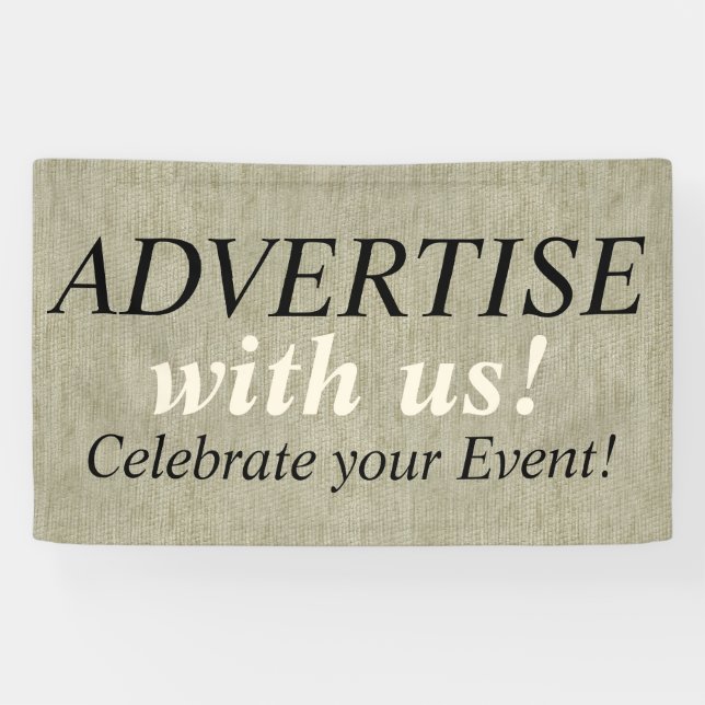 Banderoles Linen Canvas sans soucis motif 3 + vos idées (Horizontal)