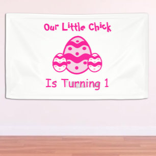 Banderoles Little Chick 1er anniversaire