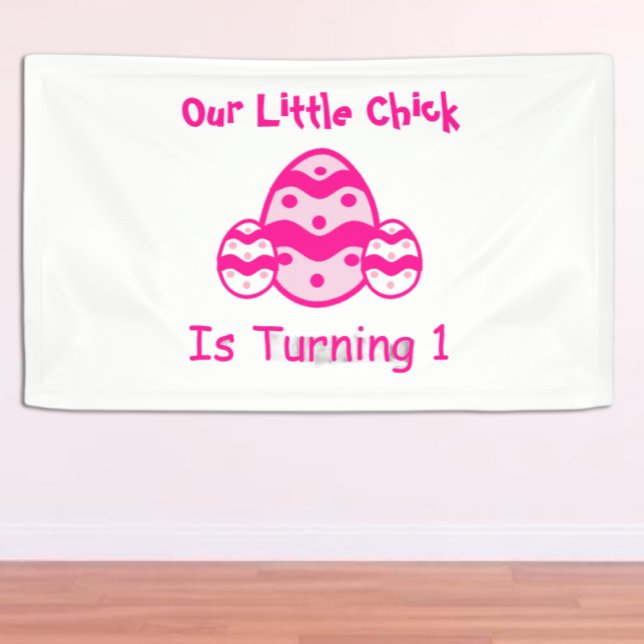 Banderoles Little Chick 1er anniversaire (Créateur téléchargé)