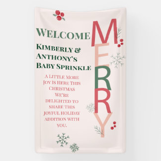 Banderoles Little Joy More Joy Ce Bébé Noël Sprinkle