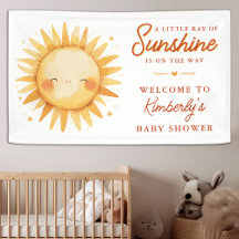 Little Ray Of Sunshine Boho Welcome Baby Shower