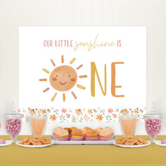 Banderoles Little Sunshine 1er anniversaire