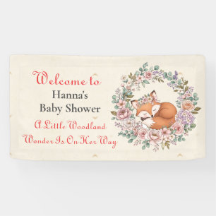 Banderoles Little Woodland Wonder est en route Baby Shower
