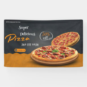 Banderoles Livraison de pizza Café pizza Restaurant Pizza ouv