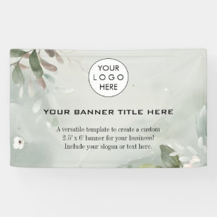 Banderoles Logo d'affaires minimaliste Marine professionnelle