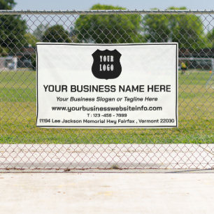 Banderoles Logo de l'entreprise personnalisée moderne