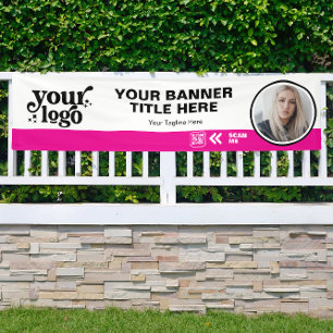 Banderoles Logo de l'entreprise QR Code photo intérieur extér