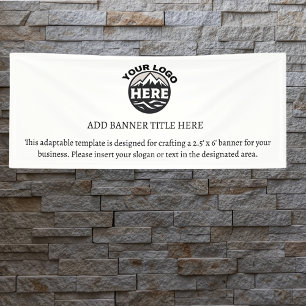 Banderoles Logo de l'entreprise  Simple entreprise moderne mi