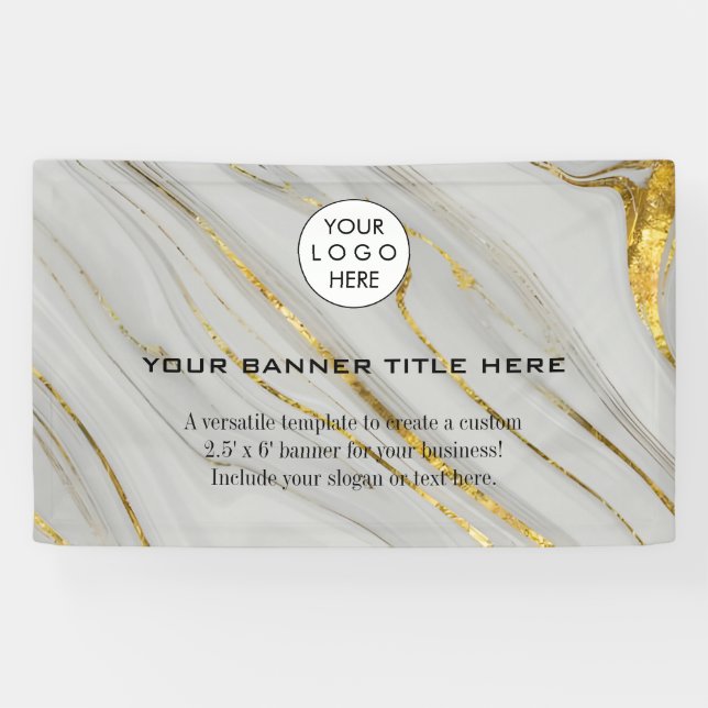 Banderoles Logo d'entreprise minimaliste Moderne professionne (Horizontal)