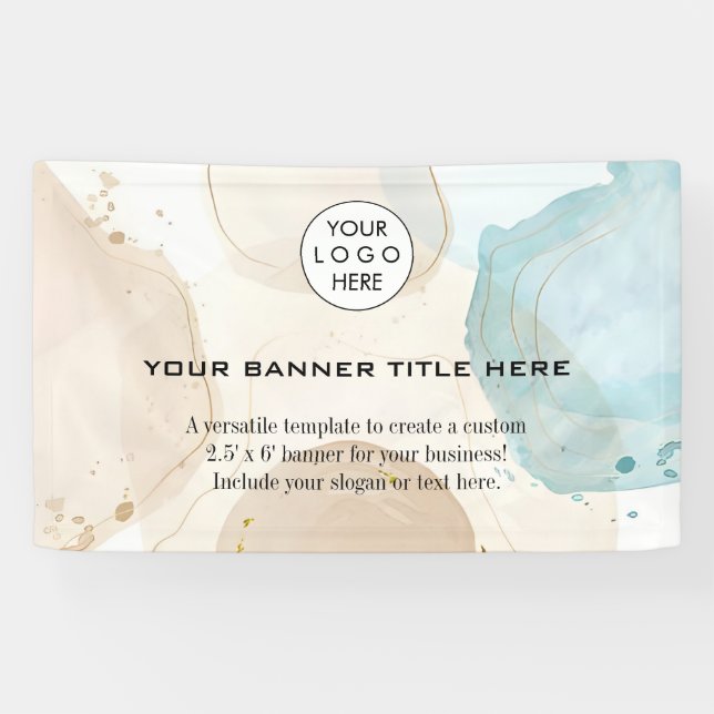 Banderoles Logo d'entreprise minimaliste Moderne professionne (Horizontal)