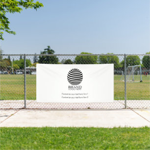 Banderoles Logo d'entreprise moderne sur mesure