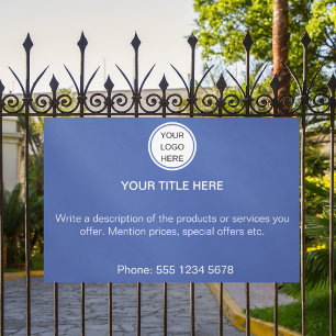 Banderoles Logo d'entreprise moderne Texte publicitaire promo