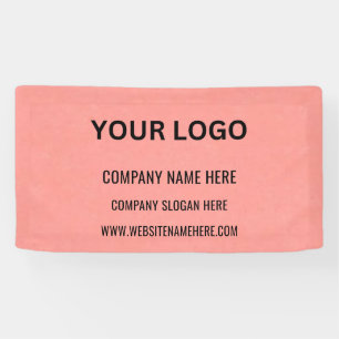 Banderoles Logo d'entreprise personnalisé   Nom commercial et