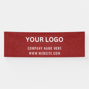 Banderoles Logo d'entreprise personnalisé   Nom commercial et