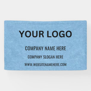 Banderoles Logo d'entreprise personnalisé   Nom commercial et