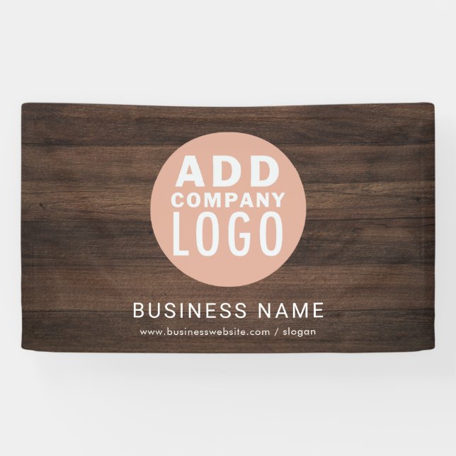 Banderoles Logo d'entreprise Rustic Company Faire-part (Horizontal)