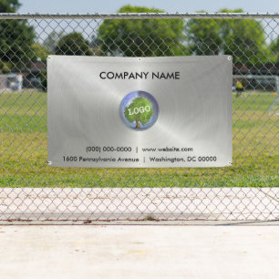 Banderoles Logo d'entreprise Silver Outdoor