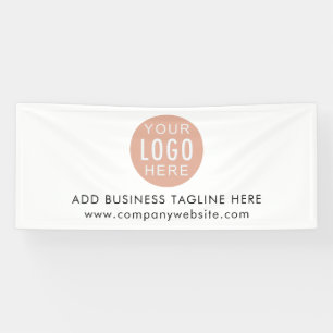 Banderoles Logo d'entreprise simple et site Web d'entreprise