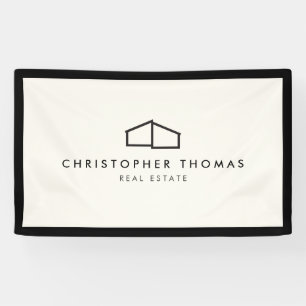 Banderoles Logo d'habitation moderne Immobilier, Réaliseur iv