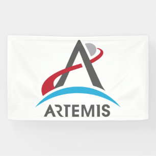 Banderoles Logo du programme Artemis de la NASA - Astronaute 