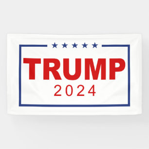 Banderoles Logo du rectangle classique Trump 2024