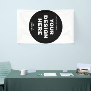 Banderoles Logo élégant, minimaliste et épuré de code QR noir