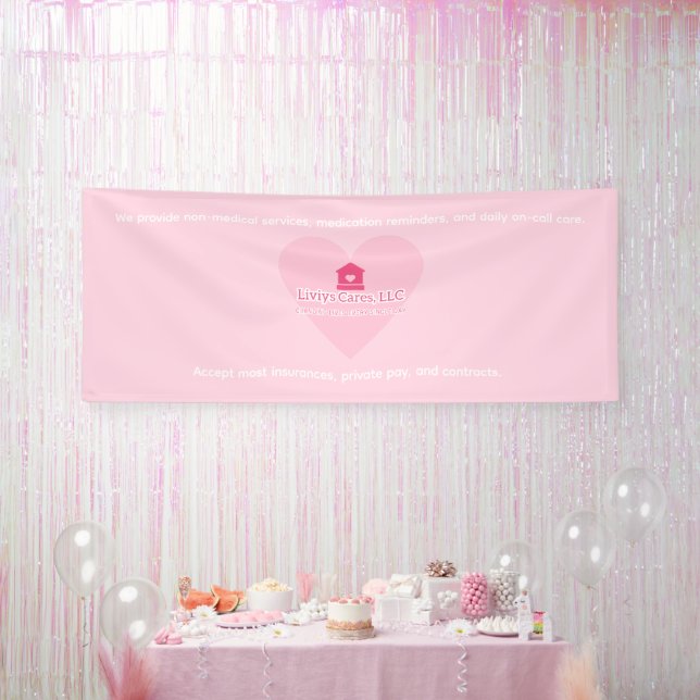 Banderoles Logo Liviys Cares (Fête)